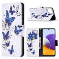 Miniatyrbillede 1 af 2: Wonderland Samsung Galaxy A22 5G Flip etui - Sommerfugle Multicolor