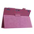 Miniatyrbillede 2 af 2: Lenovo Tab 10 TB-X103F etui med stativ i kunstlæder - Lilla Purple