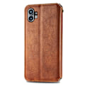 Pikkukuva 2 / 2: Nahkakotelo With A Stylish Rhombus Imprint For Nothing Phone (1) - Ruskea Brown