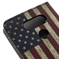 Pikkukuva 2 / 2: Hagerup LG G5 Nahkakotelo Korttitaskuilla - Vanhanaikainen Amerikan Lippu Multicolor