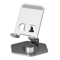Miniatyrbillede 1 af 6: Universelt drejeligt skrivebordsstativ til telefon og tablet - Sølv Silver grey