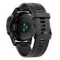 Miniatyrbillede 1 af 2: Garmin Fenix 5 smidig silikoneurrem - sort Black