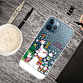 Miniatyrbillede 2 af 2: iPhone 14 Pro Max julemønstertryk mobil cover ridsefast, slankt og fleksibelt etui - Pingvinfamilie Multicolor