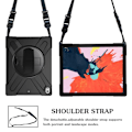 Miniatyrbillede 2 af 2: iPad Pro 12,9 tommer (2018) X-formet kombi-cover - helt sort Black