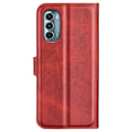 Pikkukuva 2 / 2: Motorola Moto G Stylus 5G (2022) nahkainen lompakokkotelo - Punainen Red
