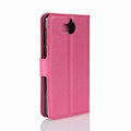Miniatyrbillede 2 af 2: Huawei Y6 (2017) Lychee skind etui - Rosa Pink