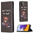 Miniatyrbillede 1 af 2: Wonderland Samsung Galaxy A22 5G Flip etui - Bjørn Black