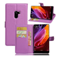 Miniatyrbillede 1 af 2: Xiaomi Mi Mix Læder etui med smart Litchi tekstur - Lilla Purple
