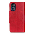 Miniatyrbillede 2 af 2: Alpha Motorola Moto G (2022) læder flip etui - Rød Red