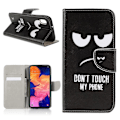 Miniatyrbillede 1 af 2: Wonderland Samsung Galaxy A10 etui - Don't Touch My Phone Black