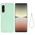 Matte Liquid silikone cover til Sony Xperia 5 IV - Grøn Green