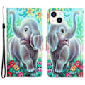 Pikkukuva 1 / 2: Wonderland iPhone 14 Läppäkotelo - Elephant Multicolor