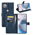 Miniatyrbillede 2 af 2: Wallet-style Læder Etui til Motorola One 5g Ace - Blå Blue