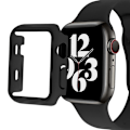Miniatyrbillede 1 af 2: Apple Watch Ultra-cover med skærmbeskyttelse af hærdet glas - Sort Black