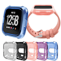 Miniatyrbild 2 av 2: Fitbit Versa skyddande skal träningsklocka i TPU - Rosa Rosa