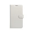 Pikkukuva 1 / 2: Samsung Galaxy A3 (2017) Litsi Pintainen Nahkakotelo Lompakko - Valkoinen White