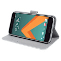 Miniatyrbild 2 av 2: Moberg HTC 10 Läderfodral - Zebra Ränder multifärg