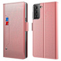 Pikkukuva 1 / 2: Phone Suojakotelo With Make-up Mirror And Slick Design For Samsung Galaxy S22 Plus - Ruusukulta Pink