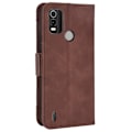 Miniatyrbillede 2 af 2: Moderne Nokia C21 Plus læderetui med pung - Brun Brown