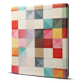Miniatyrbillede 1 af 2: Amazon Kindle Oasis (2019) Stilfuldt mønster læder flip etui - Farverig Geometrisk Diagram Multicolor