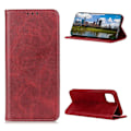 Pikkukuva 1 / 2: Lompakko-style Aitoa Nahkaa Läppäkotelo For iPhone 12 / 12 Pro - Punainen Red