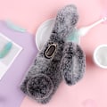 Miniatyrbild 2 av 2: Fluffy Rabbit Samsung Galaxy A20e skal - Silver/Grå Silvergrå