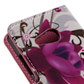 Miniatyrbillede 2 af 2: Moberg Microsoft Lumia 550 Læder Etui - Kapok Blomster Multicolor