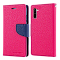 Pikkukuva 2 / 2: MERCURY Fancy Diary - Samsung Galaxy Note 10 - Kuuma Vaaleanpunainen Pink