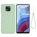 Pikkukuva 1 / 2: Matta nestesilikoninen kuori Motorola Moto G Power (2021) - Vihreä Green