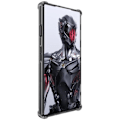 Miniatyrbillede 5 af 6: To-farvet ZTE nubia Red Magic 8 Pro / ZTE nubia Red Magic 8 Pro Plus læderetui - Gennemsigtig Sort Black