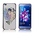 Miniatyrbillede 1 af 2: Huawei Honor 8 Lite beskyttende silikonecover - Fjer og sommerfugle Multicolor