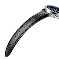 Pikkukuva 2 / 2: Samsung Gear S3 / Frontier krokotiilinahkainen aito nahkakellon ranneke - Musta Black