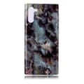 Miniatyrbilde 2 av 2: Marble Samsung Galaxy Note 10 deksel - Blågrønn / Svart Marmor Multicolor
