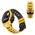 Miniatyrbillede 1 af 2: Garmin Instinct Esports /Instinct tofarvet silikone-urrem - Gul / Sort Yellow