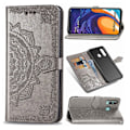 Miniatyrbild 1 av 2: Mandala läder Samsung Galaxy A60 fodral - Silver/Grå Silvergrå