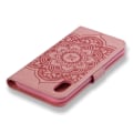 Miniatyrbild 2 av 2: iPhone XR mobilfodral silikon syntetläder stående plånbok - Rosa Rosa