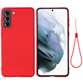 Pikkukuva 1 / 2: Matta nestesilikoninen kuori Samsung Galaxy S22 Plus - Punainen Red