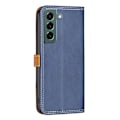 Miniatyrbillede 2 af 2: BINFEN to-farvet Samsung Galaxy S22 Plus læderetui - Blå Blue