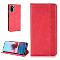 Pikkukuva 1 / 2: Bofink Vintage Xiaomi Redmi Note 10S / Xiaomi Redmi Note 10 nahkakotelo - Punainen Red