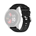 Miniatyrbillede 1 af 2: Garmin Forerunner 255S / 255S Music / Venu 2S silikone urrem - Sort Black