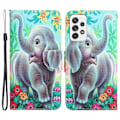 Miniatyrbillede 1 af 2: Wonderland Samsung Galaxy A33 5G flip etui - Elefant Multicolor