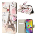 Miniatyrbillede 1 af 2: Wonderland Samsung Galaxy M20 etui - Eiffel Tårnet Multicolor