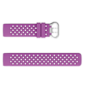 Miniatyrbillede 2 af 2: Fitbit Charge 4 / 3 urrem med firkantet hul i silikone - Lilla Purple