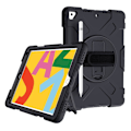 Miniatyrbillede 1 af 2: iPad 10.2 (2019) 360 graders holdbar tofarvet silikone etui - Helt Sort Black
