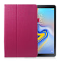 Miniatyrbillede 1 af 2: Samsung Galaxy Tab A 10.5 beskyttelsesetui i kunstlæder med stativ - Rosa Pink