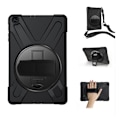 Pikkukuva 1 / 2: Samsung Galaxy Tab A 10.1 (2019) 360 asteen silikonikotelo - Musta Black