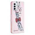 Pikkukuva 2 / 2: Wonderland Samsung Galaxy M23 flip kuoret - Kirahvi Pink