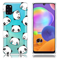 Pikkukuva 1 / 2: Deco Samsung Galaxy A31 kuoret - Panda pää White