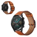 Huawei Watch GT 2 46mm / Honor MagicWatch 2 46mm cowhide leather watch band - Brown Brun