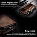 Miniatyrbillede 2 af 2: CaseMe Samsung Galaxy S22 Ultra etui med lynlås / pung - Brun Brown
